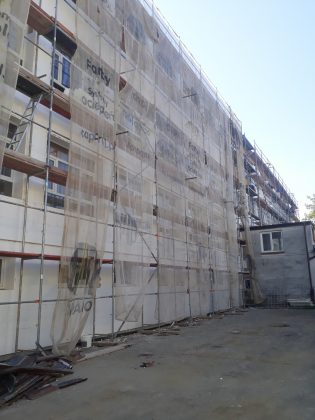 Trwa termomodernizacja budynku Zespołu Szkół nr 4 w Sanoku