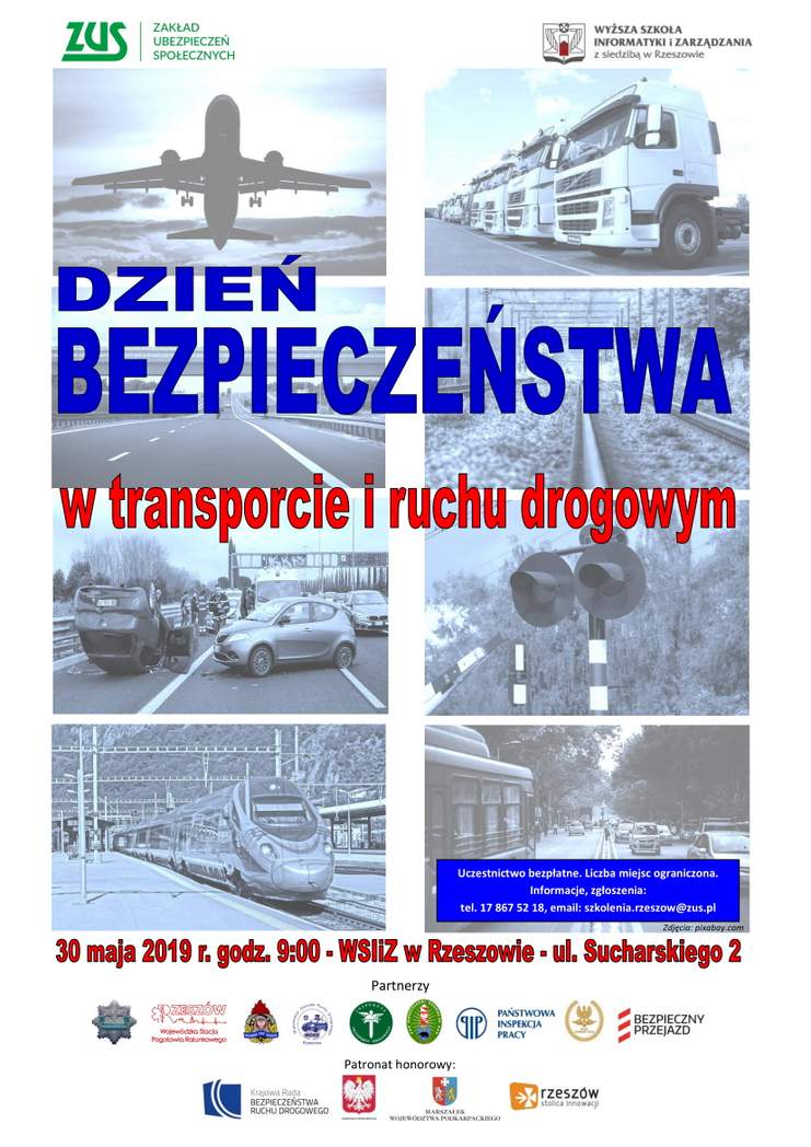 „Dzień bezpieczeństwa w transporcie i ruchu drogowym” – zaproszenie dla uczniów podkarpackich szkół średnich
