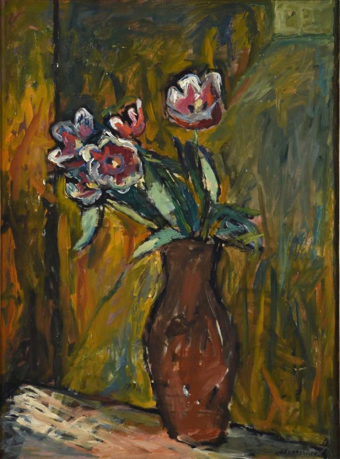 Józef Czapski, „Tulipany”, 1956