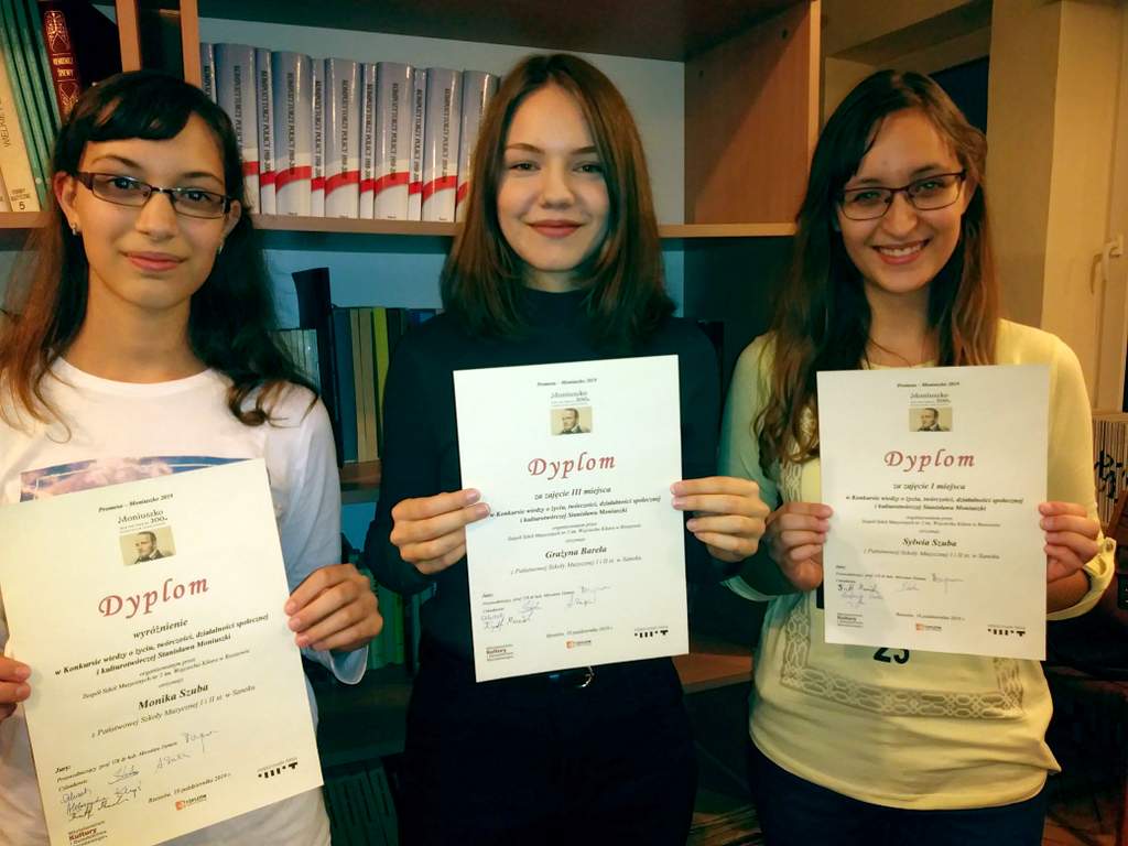 Zwycięstwo uczniów sanockiej szkoły muzycznej w konkursie z okazji Roku Moniuszkowskiego