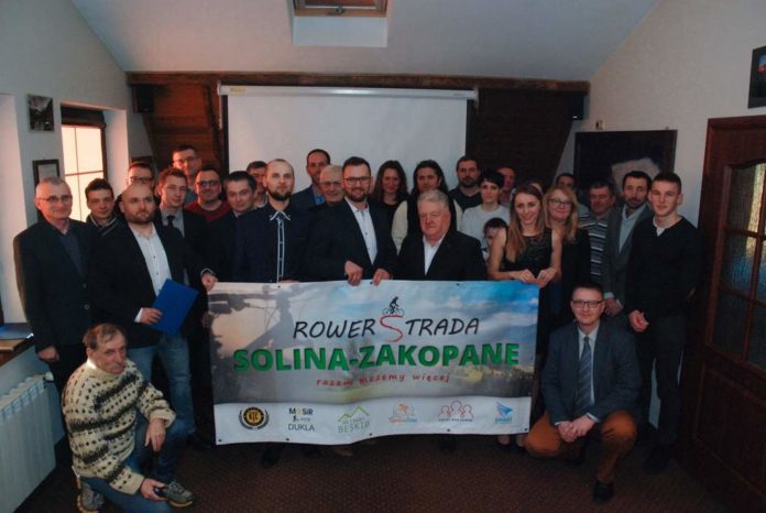 Rowerostrada Solina-Zakopane - podpisano deklarację o współpracy na rzecz budowy drogi rowerowej 