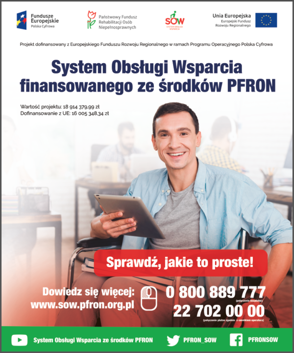 PFRON uruchomił system do składania wniosków o dofinansowanie online