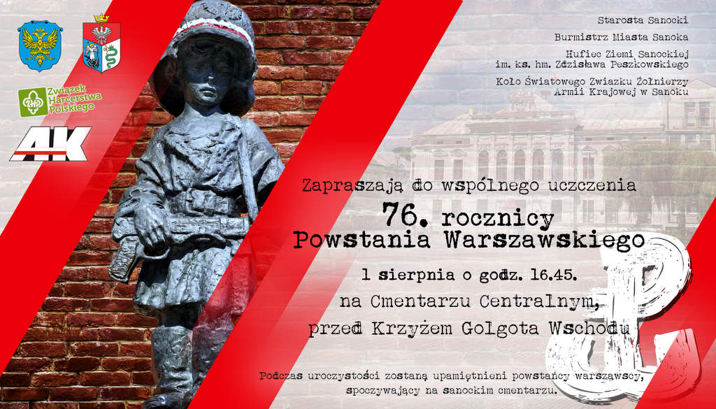 W sobotę uczcimy pamięć powstańców Warszawy