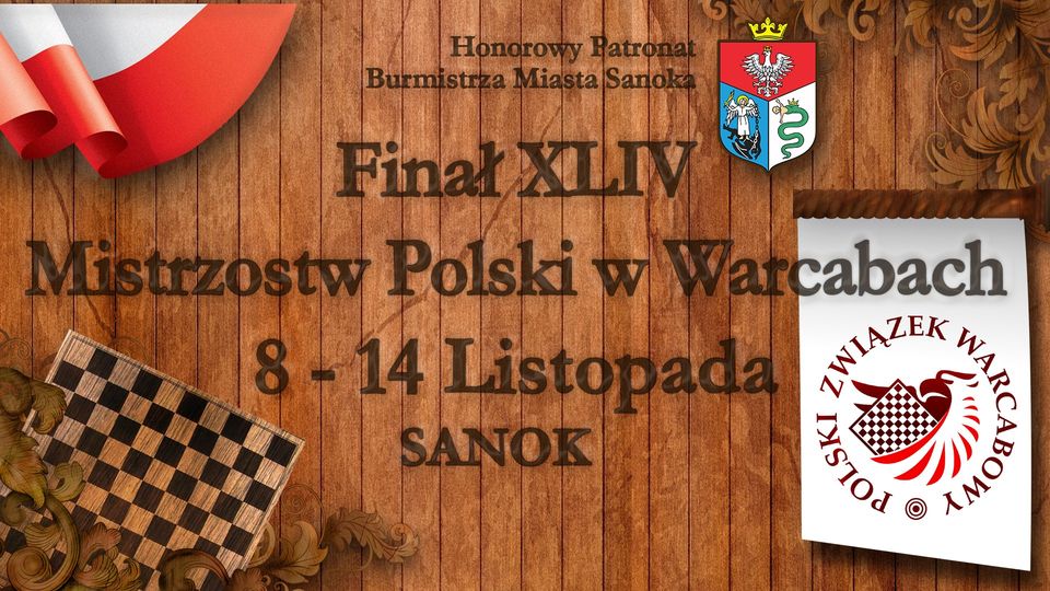 Finał XLIV Mistrzostw Polski w Warcabach – Sanok 2020