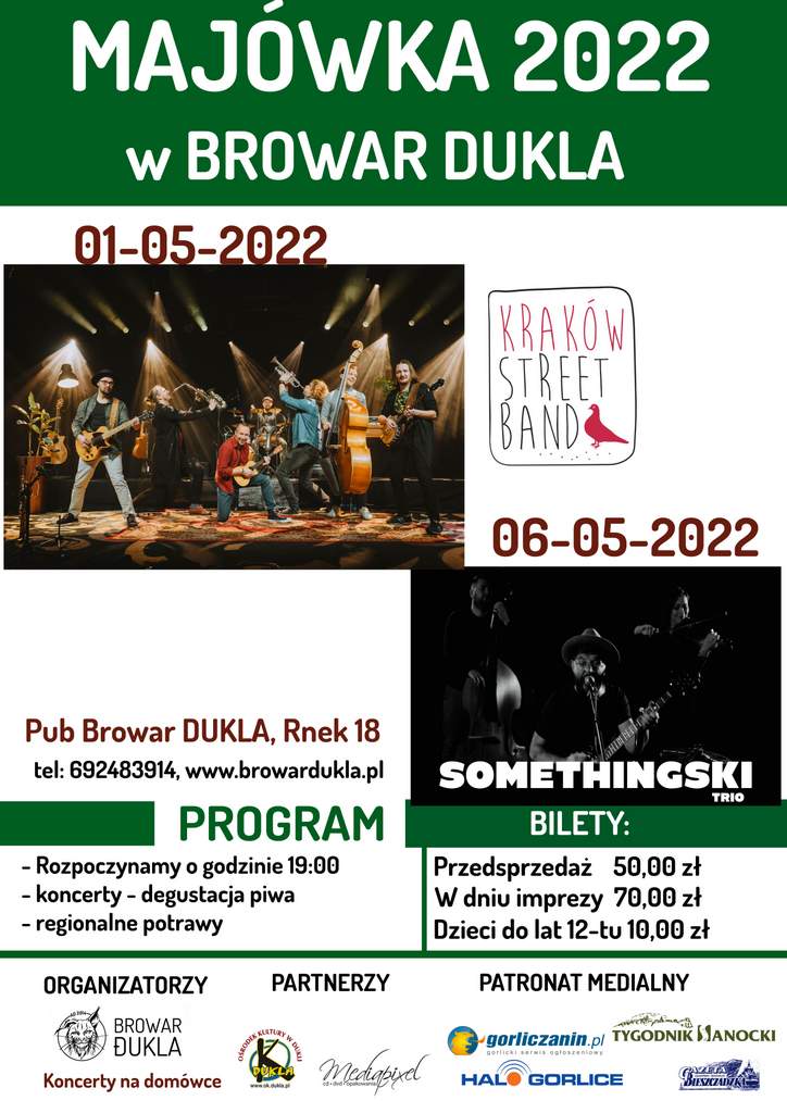 Kraków Street Band zaproszenie na koncert – UWAGA KONKURS!