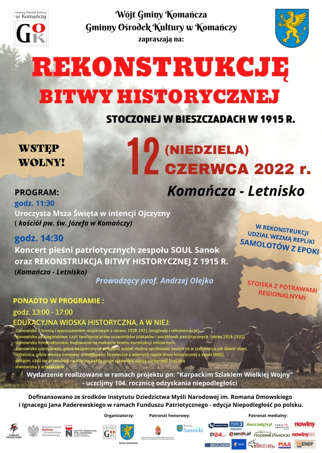 Rekonstrukcja bitwy historycznej – zaproszenie