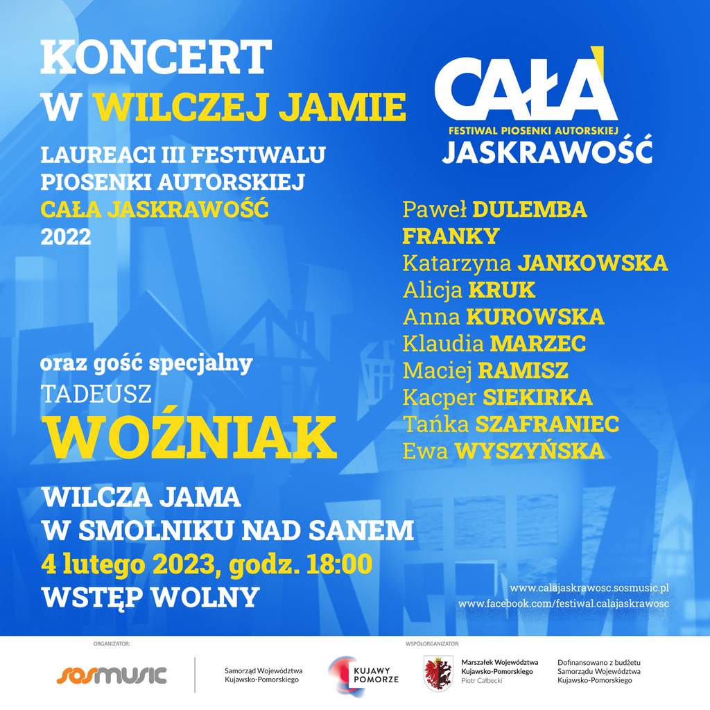 Koncert finalistów III Festiwalu Piosenki Autorskiej - CAŁA JASKRAWOŚĆ - Wilcza Jama, Smolnik nad Sanem
