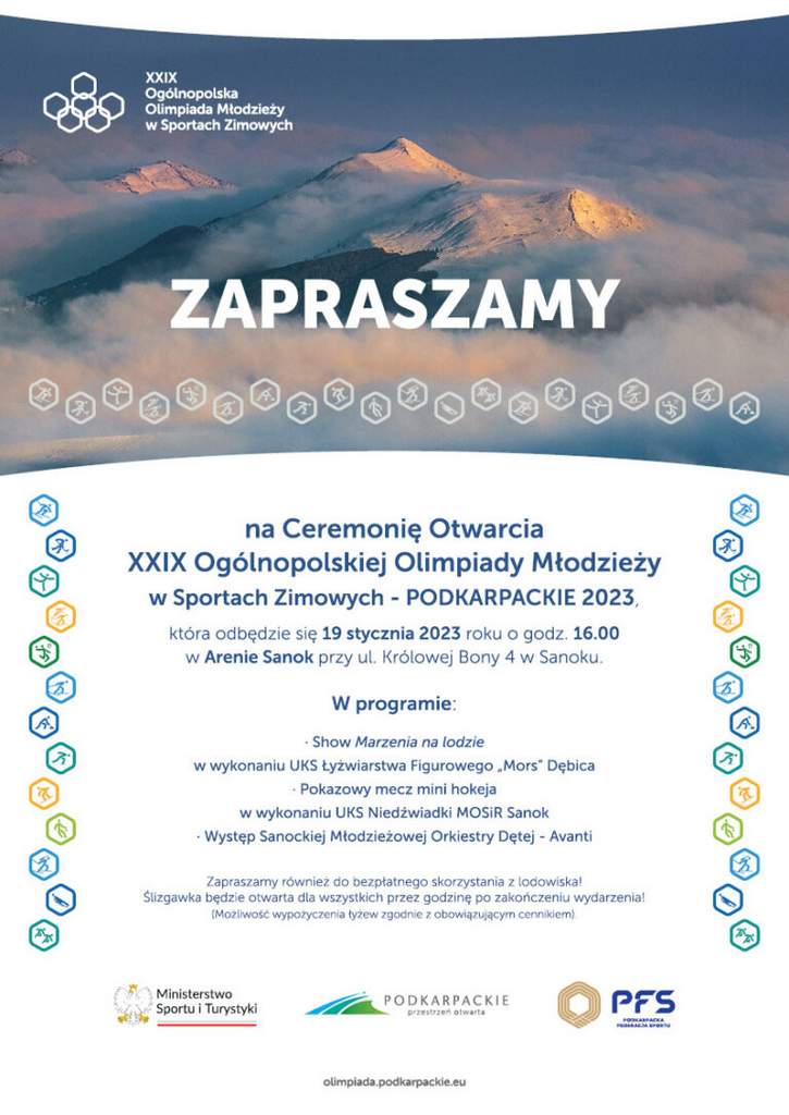 Ceremonia Otwarcia XXIX Ogólnopolskiej Olimpiady Młodzieży w Sportach Zimowych
