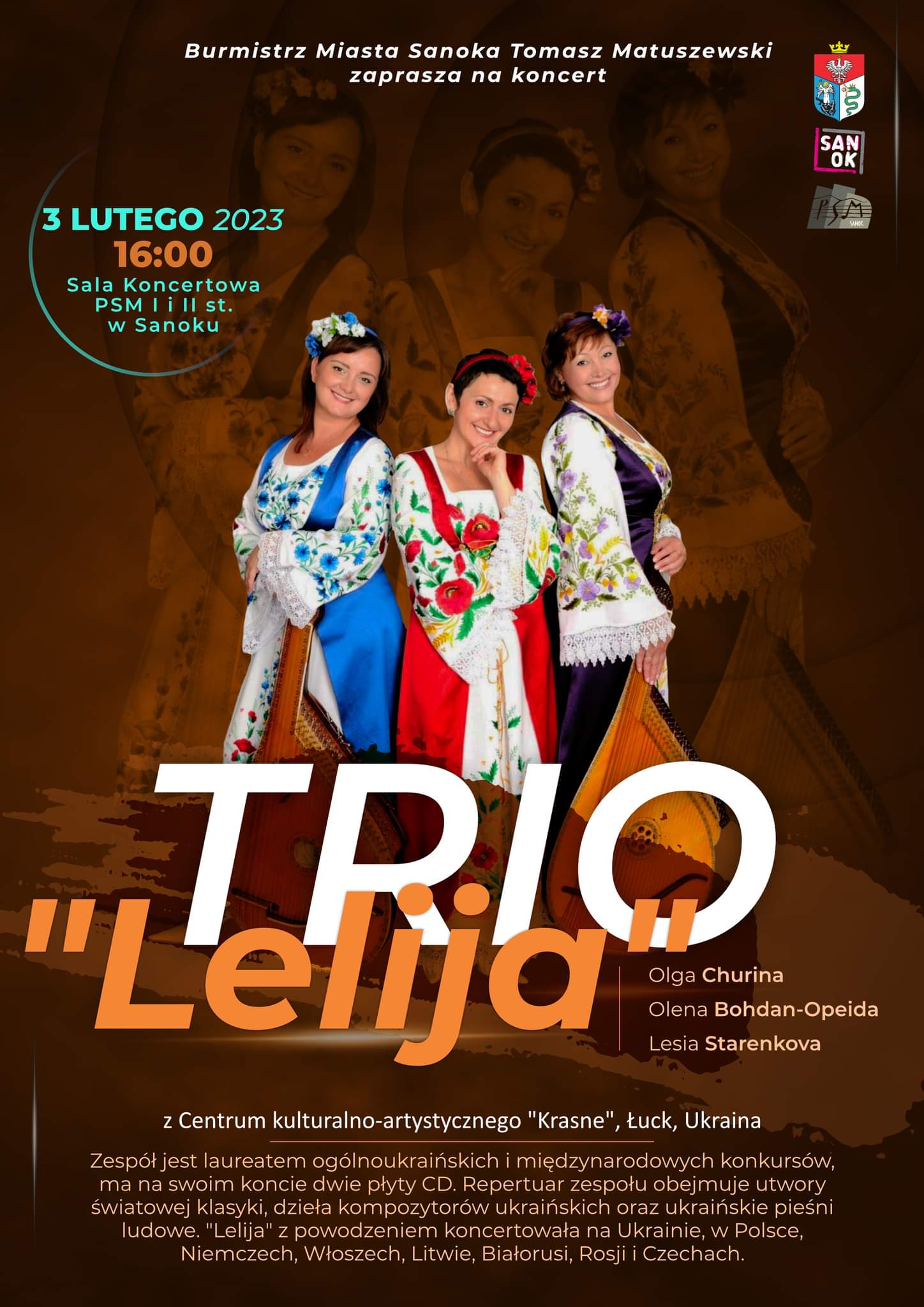 „Trio Lelija” – zaproszenie na koncert