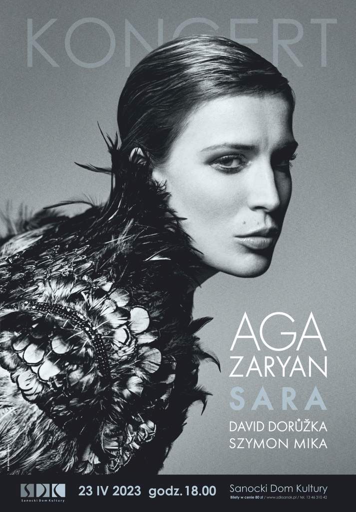 Koncert promujący album Agi Zaryan zatytułowany „SARA” - SDK zaprasza
