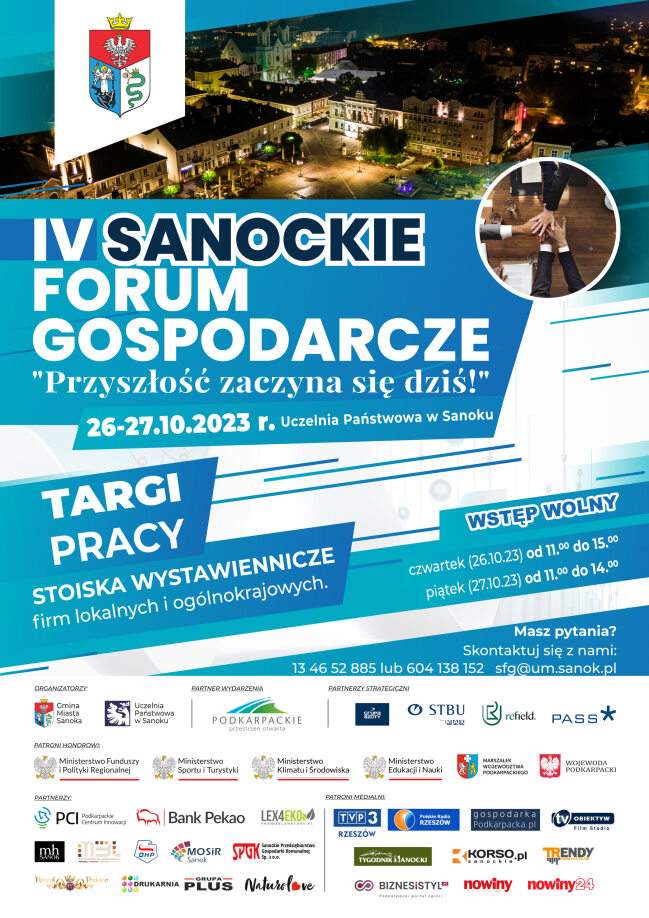 IV Sanockie Forum Gospodarcze – zaproszenie