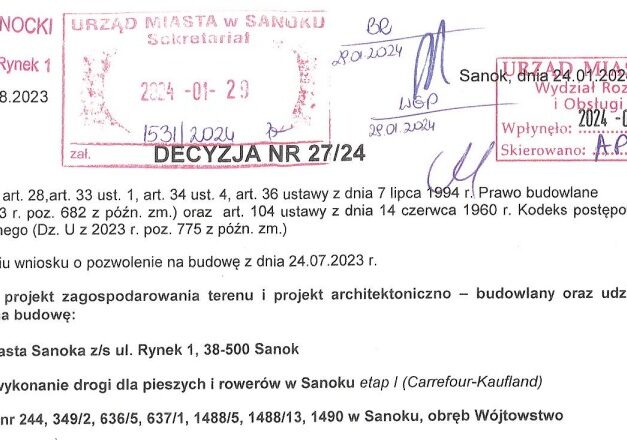 Carrefour-Kaufland, wkrótce rusza budowa sanockiego odcinka Velo San
