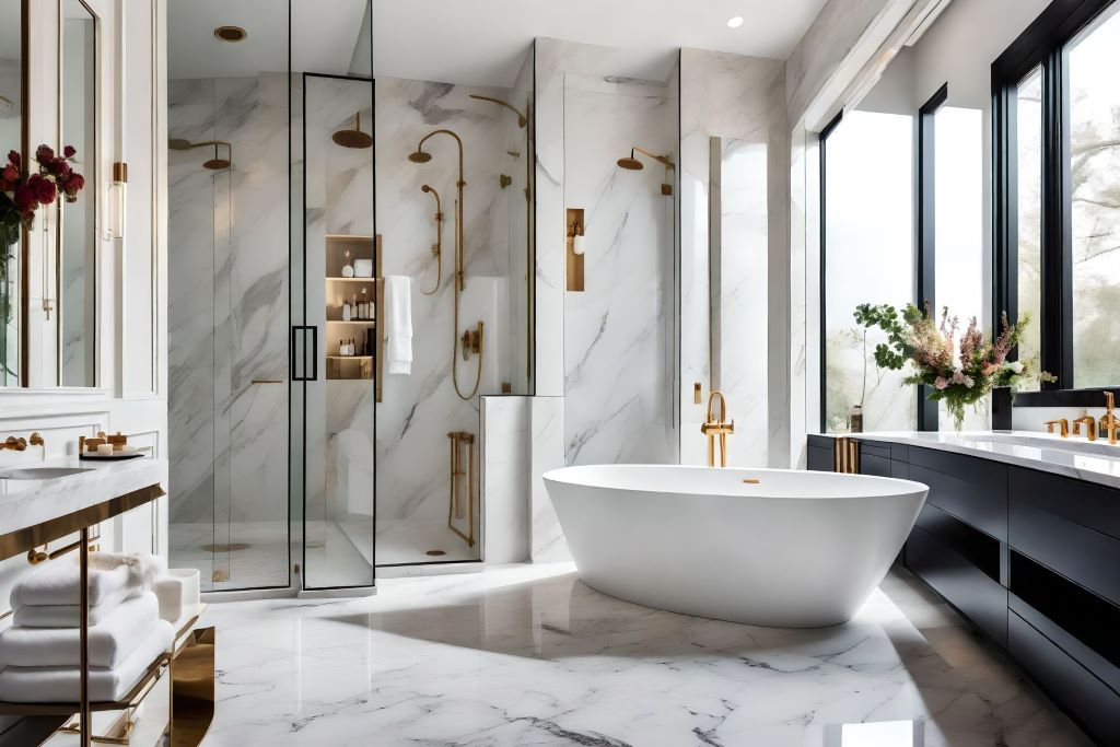 Jak urządzić łazienkę w stylu glamour? Funkcjonalne, przestronne i stylowe wnętrze