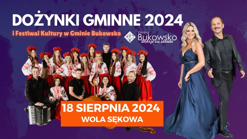 Dożynki i Festiwal Kultury w Gminie Bukowsko – zaproszenie