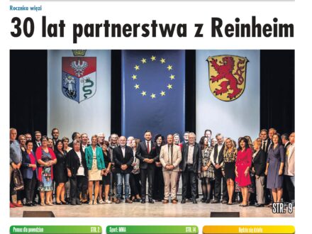 Jutrzejszy „TS”: 30 lat partnerstwa z Reinheim