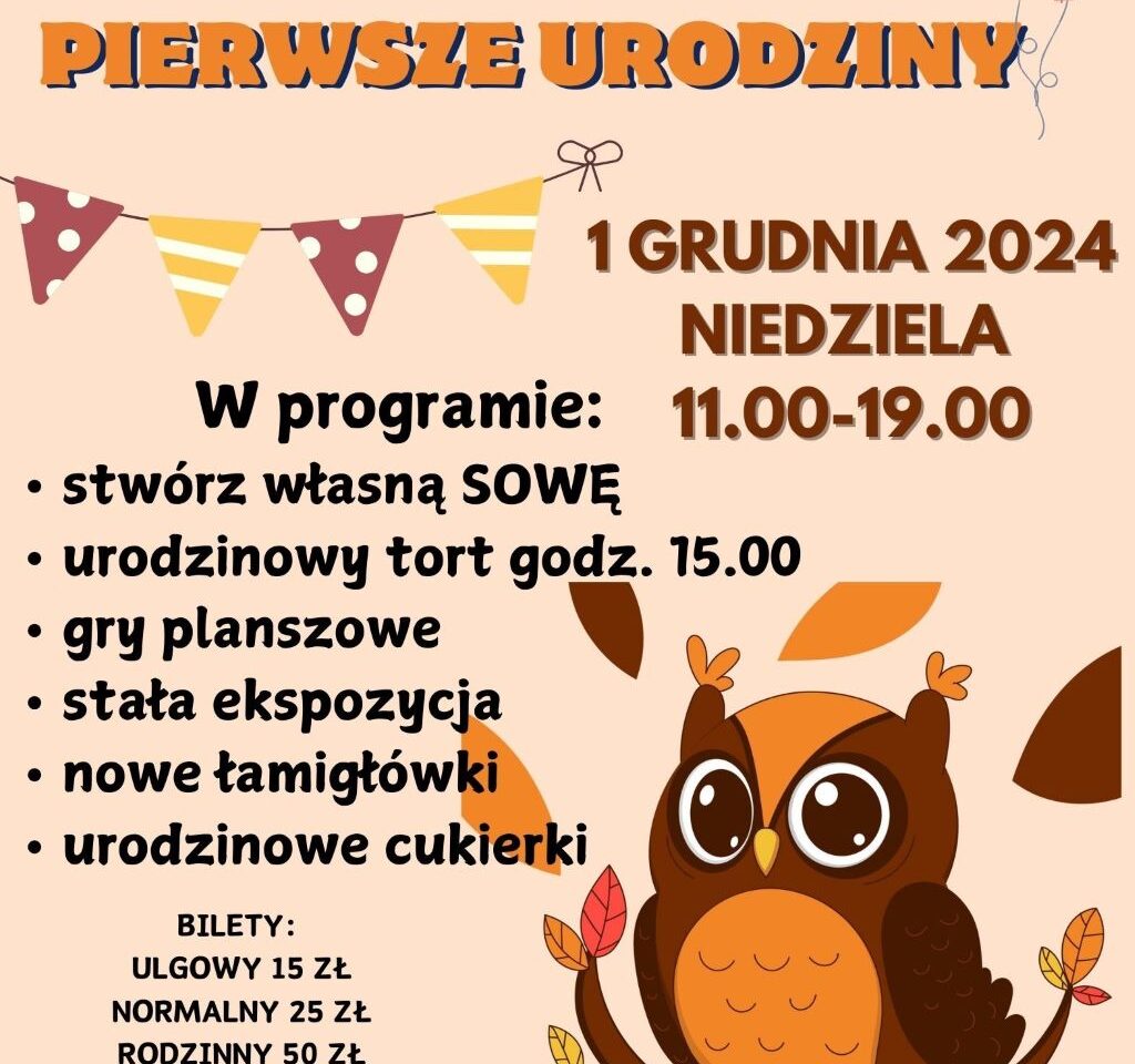 Świętuj z nami pierwsze urodziny SOWY!