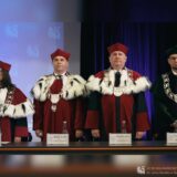 Władze Uczelni Państwowej im. Jana Grodka podczas inauguracji roku akademickiego